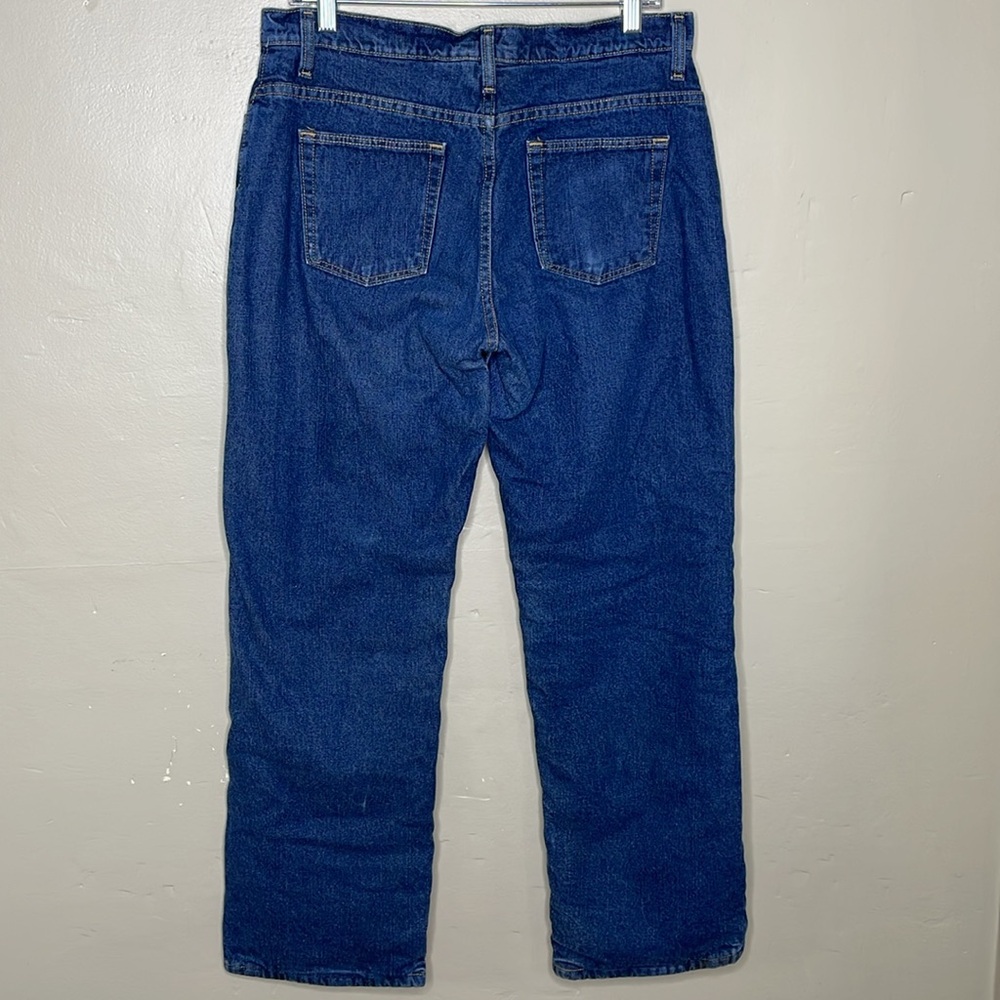 CABELA’S Fleece Lined Jeans Straight Leg 5 Pocket Warm Farm Life Utility 8